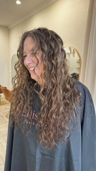 Curly hair stylist hairdresser Terrigal